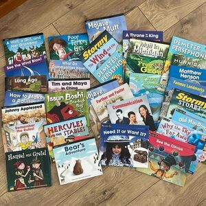 Lot of new educational books